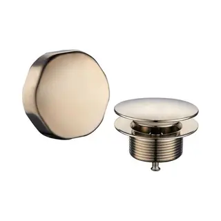 1219 Wiesbaden Gemma Knop/Plug Badoverloopcombinatie - Rvs Look