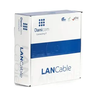 Dsit CAT6 U/Utp 50m Auf Spule Gewickelt Grau Cca (CAT6, 50 m), Netzwerkkabel