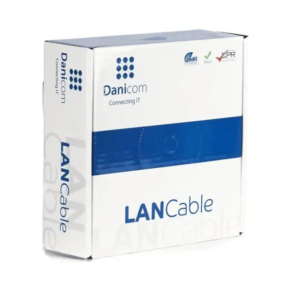 Dsit CAT6 U/Utp 50m Auf Spule Gewickelt Grau Cca (CAT6, 50 m), Netzwerkkabel thumbnail