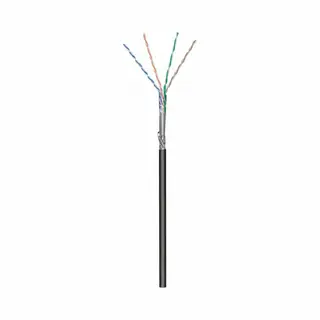 Dsit Danicom CAT6 Outdoor Netzwerkkabel - S/Ftp - Awg 23/1 (Starrleiter) - 305 Meter - Schwarz - Cca, Poe, Ethernet, Lan, Patchkabel, Datenkabel, RJ45 -