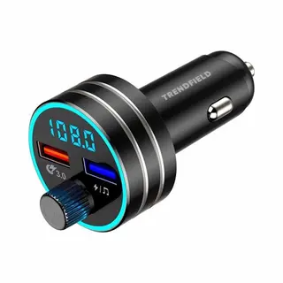 Merkloos Trendfield Fm Transmitter Bluetooth 5.0 - Carkit Usb 3.0 Snelladen - Auto Accessoires - Beluister Dr