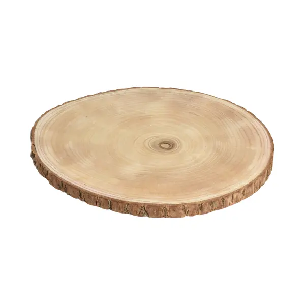 Koopman Decorative Wooden Board With Bark For Table Settings And Candles thumbnail