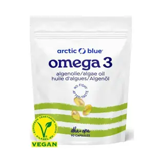 Arctic Blue - Omega 3 Algenolie Capsules - 420 Mg Dha + 140 Mg Epa - 45 Doseringen - Vegan Keurmerk