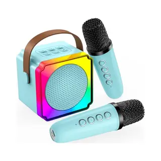 Mmobiel Karaoke Set - Bluetooth Speaker Met 2 Draadloze Microfoons - 3+ Jaar