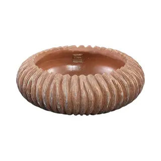 Ptmd Collection Ptmd Bloempot Revil - 35x35x12 Cm - Cement - Koper