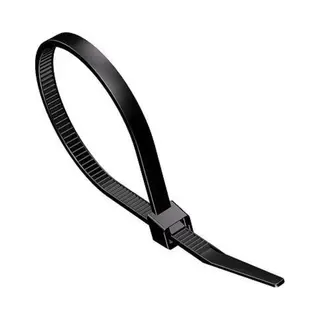 Allteq Altq-Kb-300-B kabelbinder Haak & lus kabelbinder Nylon Zwart 50 stuk(s)