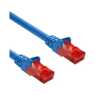 Allteq Altq-UTP6-Bl-0.5 netwerkkabel Blauw, Rood 0,5 m Cat6 U/Utp (Utp)