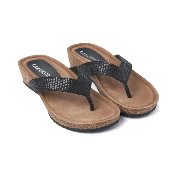 Lazamani - Dames Slippers 75.485 Black - Maat 39 thumbnail