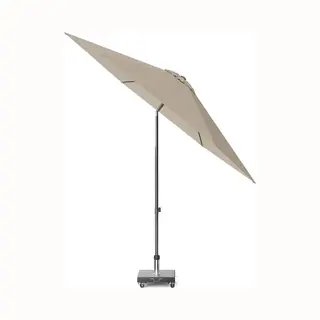 Platinum Sun & Shade - Middenstokparasol - Lisboa - Ø300cm - Taupe - Kantelbaar - Verstelbare Hoogte - Push-up Systeem - 96% Uv Protectie