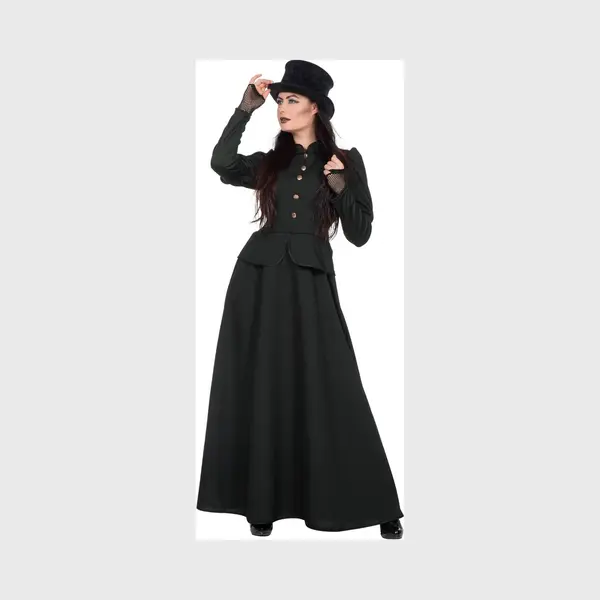 Wilbers & Wilbers 4494 - Hexenkleid Für Damen, Schwarz, Erwachsenenkostüm Für Karneval Und Halloween thumbnail