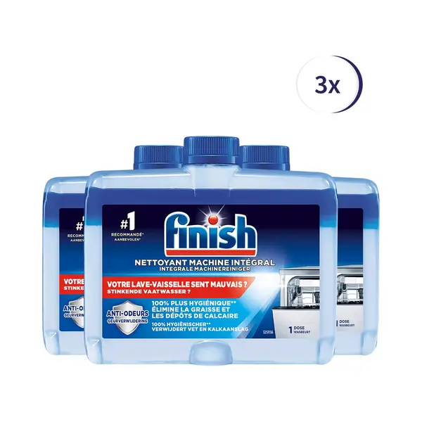 Finish Hygiene Machinereiniger Regular - 250ml - 3 Stuks - Voordeelverpakking thumbnail