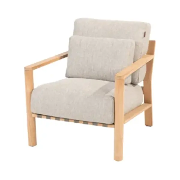 4-Seasons Outdoor 4 Seasons Lucas Loungestoel (1 Stuk) - Teakhout thumbnail