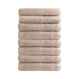 Outlet Badtextiel - Set Van 8 - Badlaken 70x140 - Beige
