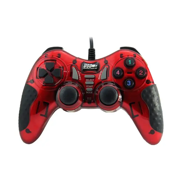 Dolphix Usb Gamecontroller Met 1.8m Draad - Voor Pc – Rood thumbnail