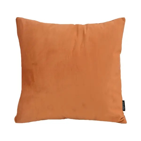 Gek op Kussens! Velvet Terracotta Kussenhoes | Fluweel - Polyester | 45 X 45 Cm | Oranje - Bruin thumbnail
