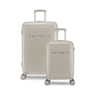 Suitsuit Kofferset 2 Teilig - Handgepäck Koffer - Reisekoffer Groß - Koffer Leicht - Hartschalenkoffer Mit Tsa-Schloss - Natura Bleached Sand