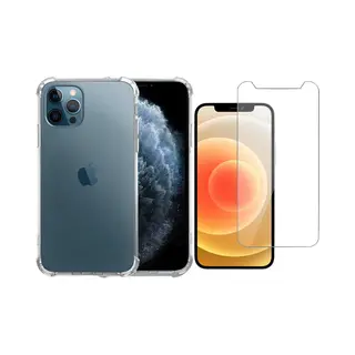 ChiGuard Geschikt Voor IPhone 12 / 12 Pro Hoesje Transparant - Screenprotector Glas