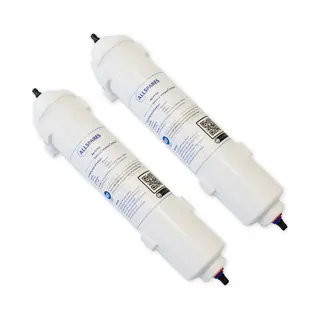 AllSpares Waterfilter (2 St.) Voor Koelkasten Geschikt Voor O.a. Samsung DA29-10105J / Hafex/Exp / Ef-9603 / Wsf-100, Lg 5231JA2010B / ADQ73693903 /