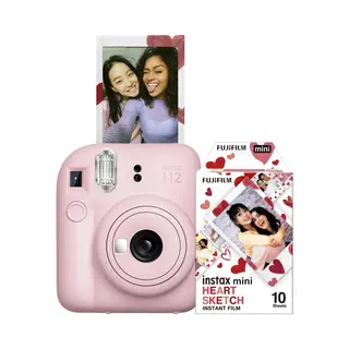 Fujifilm Instax Mini 12 Bloesem Roze Bundel, Instant Camera, Roze