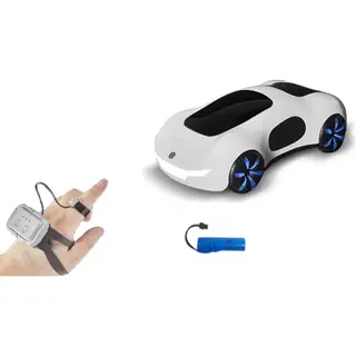 DrPhone DriftRacer Pro 4WD – 1, 18 Rc Drift Auto Met Waterspray, Hand-Horloge Besturing & Afstandsbediening – Stunts, Led-Lichtshow – Voor