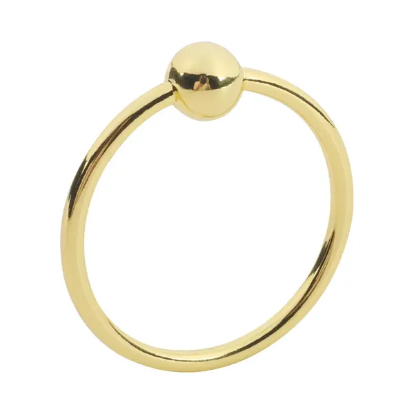 Banoch | Glansring Veronica Ø 35 Mm | Goudkleurige Metalen Eikelring | Cockring thumbnail