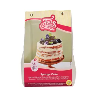 FunCakes Mix For Sponge Cake, Gluten Free, Easy To Use, Wonderfully Light Sponge Cake, Perfect For Cake Decoration, Confectioner Quality, Cake Base,
