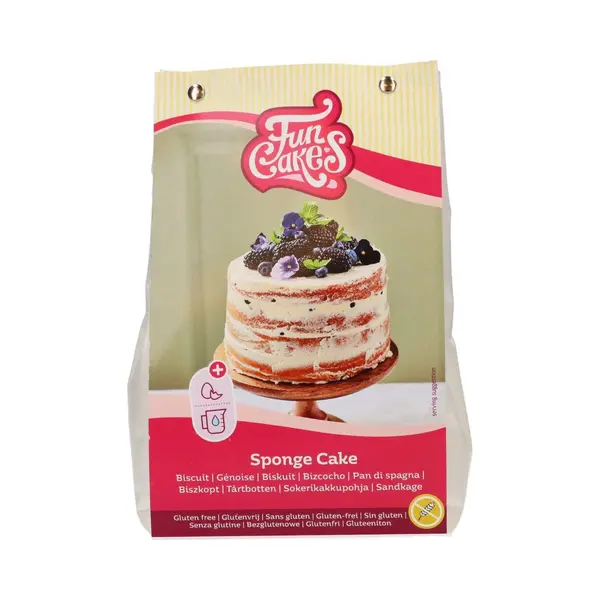 FunCakes Mix For Sponge Cake, Gluten Free, Easy To Use, Wonderfully Light Sponge Cake, Perfect For Cake Decoration, Confectioner Quality, Cake Base, thumbnail