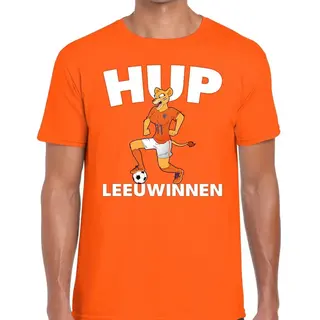 Bellatio Decorations Nederland Supporter T-shirt Dameselftal Hup Leeuwinnen Oranje Heren - Landen Kleding Xxl