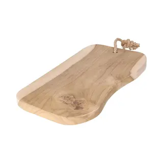 Serveerplank - Rustiek - Teak Hout - 36 Cm - Tapas/hapjes Dienblad
