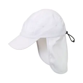 outdoor Babypetje - Wit - Met Nek Bescherming - Katoen - Kindercap - Zonnepetje Voor Baby - Kinder Pet Met Flap - Zonbescherming