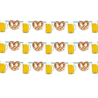 3x Oktoberfest Slingers Bier En Krakelingen - Oktoberfest/Bierfeest Decoratie