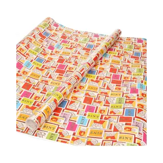 Bellatio Decorations Sinterklaas Inpakpapier/cadeaupapier - Xl - Print Multi - 2.5 X 0.7 Meter - Luxe Kwaliteit