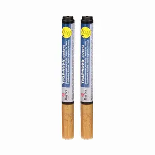 Rayher hobby materialen Rayher Hobby Textielstiften - 2x - Glitter Goud - Dikke Punt - Voor Op Kleding/stof
