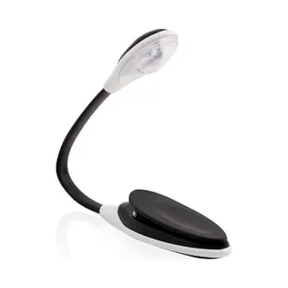 Led Leeslampje Met Klem - 3x - Buigbaar - Op Batterijen - Zwart - Boeken Lezen - 25 Cm
