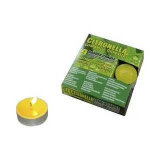 Citronella Waxinelichtjes - Set Van 9x Stuks - 3 Branduren - Citrusgeur