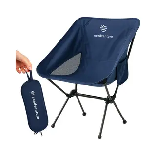 Needventure® Campingstoel - Kampeerstoel - Strandstoel - Visstoel - Vouwstoel - Opvouwbaar - Inklapbaar - Lichtgewicht - Blauw