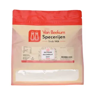 Van Beekum Specerijen - Natrium Ascorbaat (vitamine C Poeder) E301 - 2 Kg (hersluitbare Stazak)