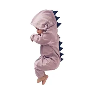 Budino Dino - Dinosaurus - Dier - Draak - Baby Boxpakje Onesie Romper Roze