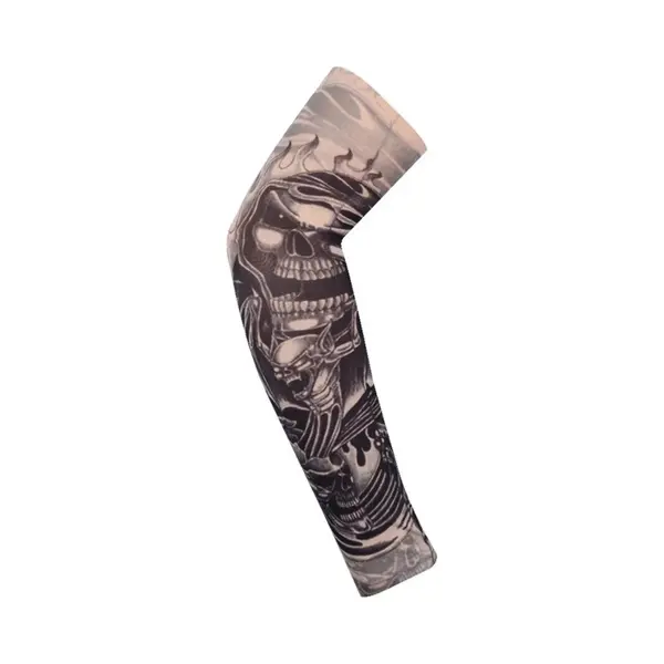WiseGoods Luxe Tattoo Sleeve - Uv Shirt Voor Outdoor Activiteiten - Duivel Design thumbnail