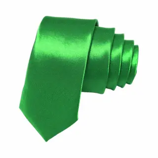 Fako Fashion - Skinny Stropdas - Smal - 5cm - Smalle Das - Effen - 145cm - Groen