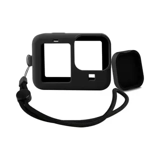 Yono Siliconen Case Geschikt Voor GoPro Hero 12 11 10 9 - Zwart