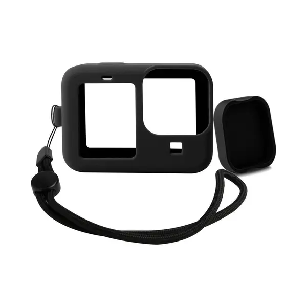 Yono Siliconen Case Geschikt Voor GoPro Hero 12 11 10 9 - Zwart thumbnail