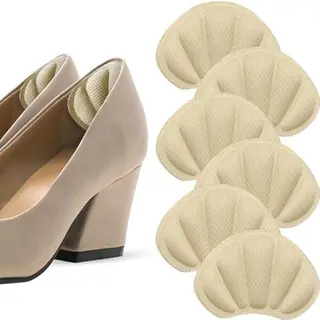 Shoeple Heelpad Flex (6 Stuks) - Hielkussentjes Voor Schoenen - Schoenverkleiner - Antislip Hielzool - Hielbeschermer - Beige