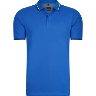 Mario Russo Polo Shirt Edward - Polo Shirt Heren - Poloshirts Heren - Katoen - Klassiek Blauw