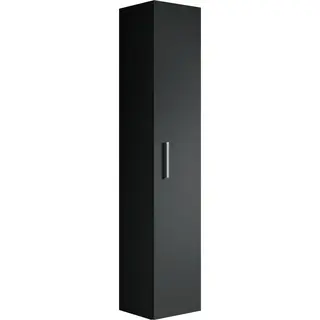 Badplaats - Badezimmer Badschrank Pluto 150cm Schwarz - Regal Schrank Hochsc