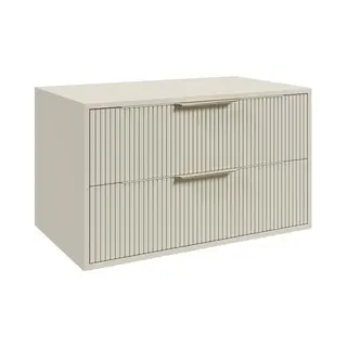 Badplaats B.V. Rimini Wastafelmeubel 80 Cm Beige Onderkast Met Laden