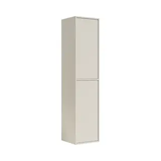 Badplaats Badkamerkast Mali 38 X 33 X 160 Cm - Beige - Hangende Kolomkast Met 2 Deuren