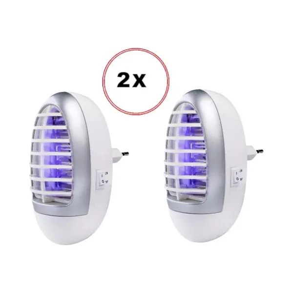 Muggenlamp Met Uv Electro Licht - Insectenlamp - Muggenstekker - 2 Stuks thumbnail