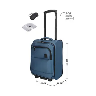Van Enkhuizen Klm & Transavia Handbagage Koffer 40x30x20 Cm - Underseater Koffer - Air France / Turkish Airlines / British Airways / Finnair / Sas / Tap - Jeans