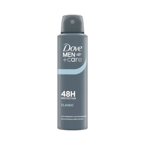 Dove Men + Care Classic Antiperspirant Deodorant Spray Mannen Spuitbus deodorant 150 ml 1 stuk(s) thumbnail